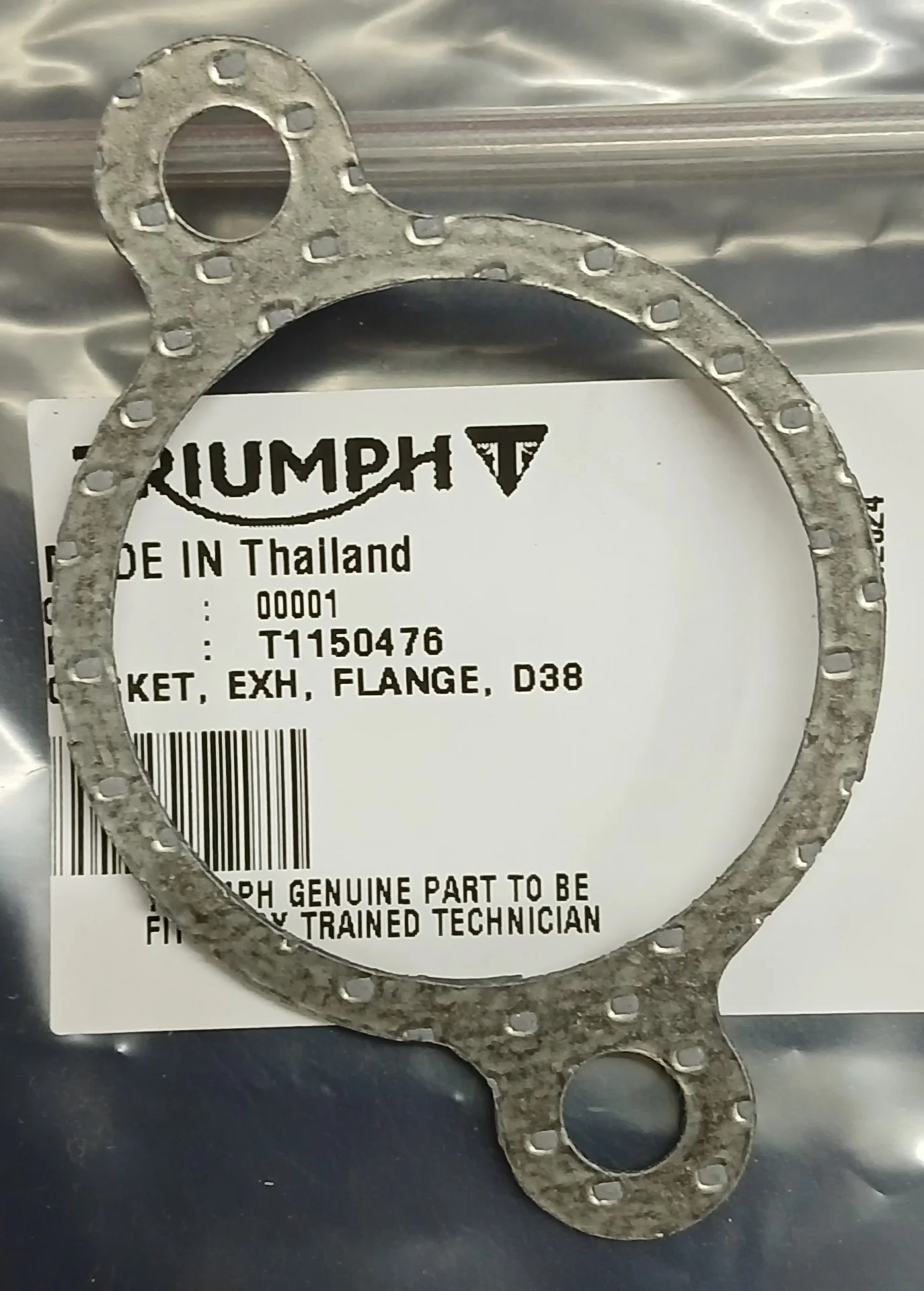 T1150476 | Gasket Exhaust Flange D38