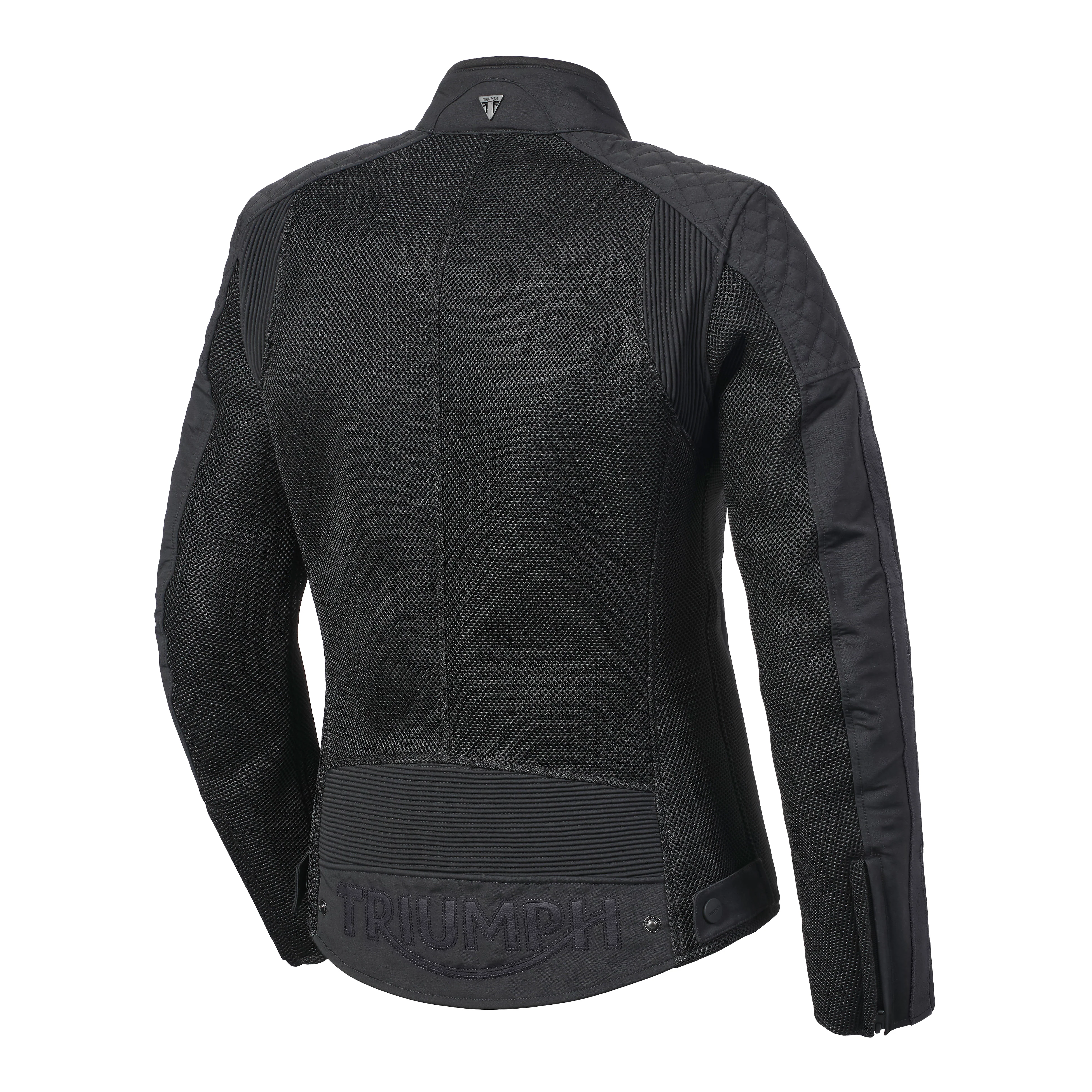 Triumph Ladies Braddan Retro Mesh Jacket Black - Image 3