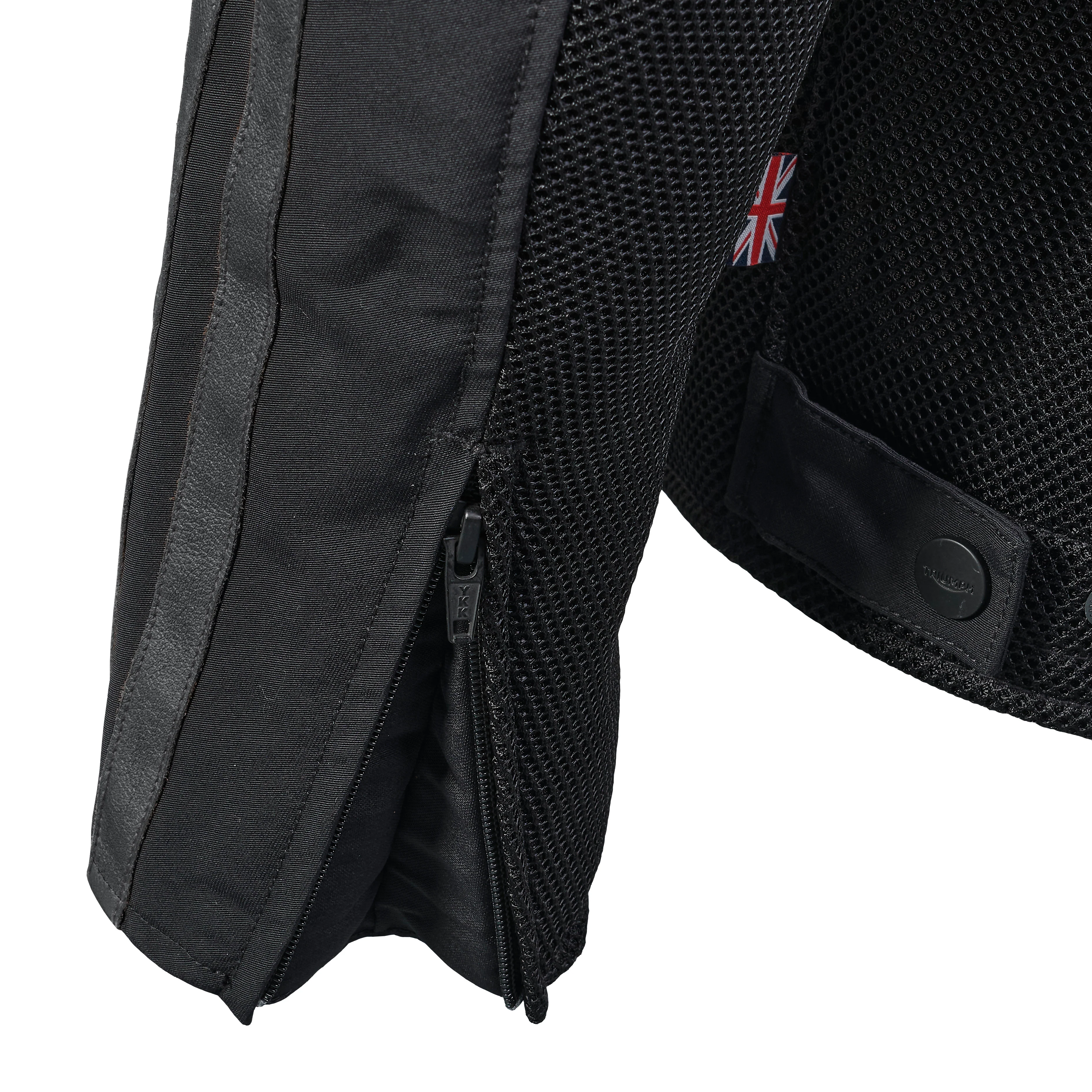 Triumph Ladies Braddan Retro Mesh Jacket Black - Image 6
