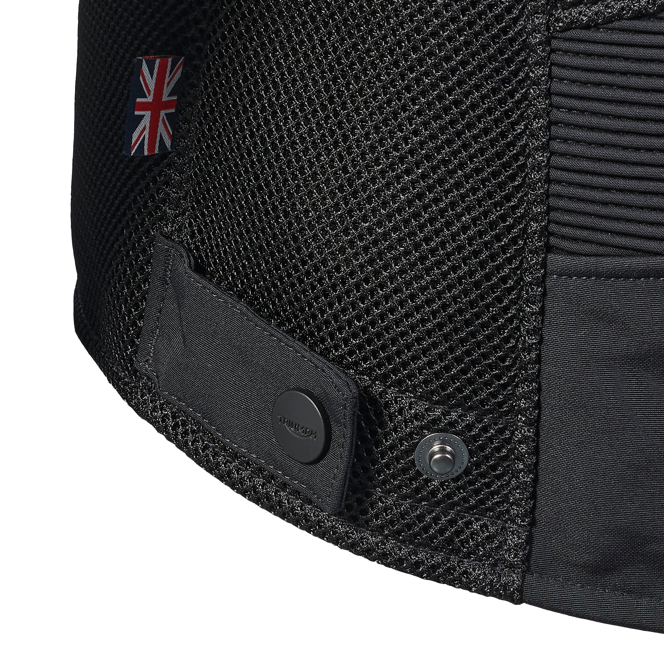 Triumph Mens Braddan Retro Mesh Jacket Black & Gold - Image 7