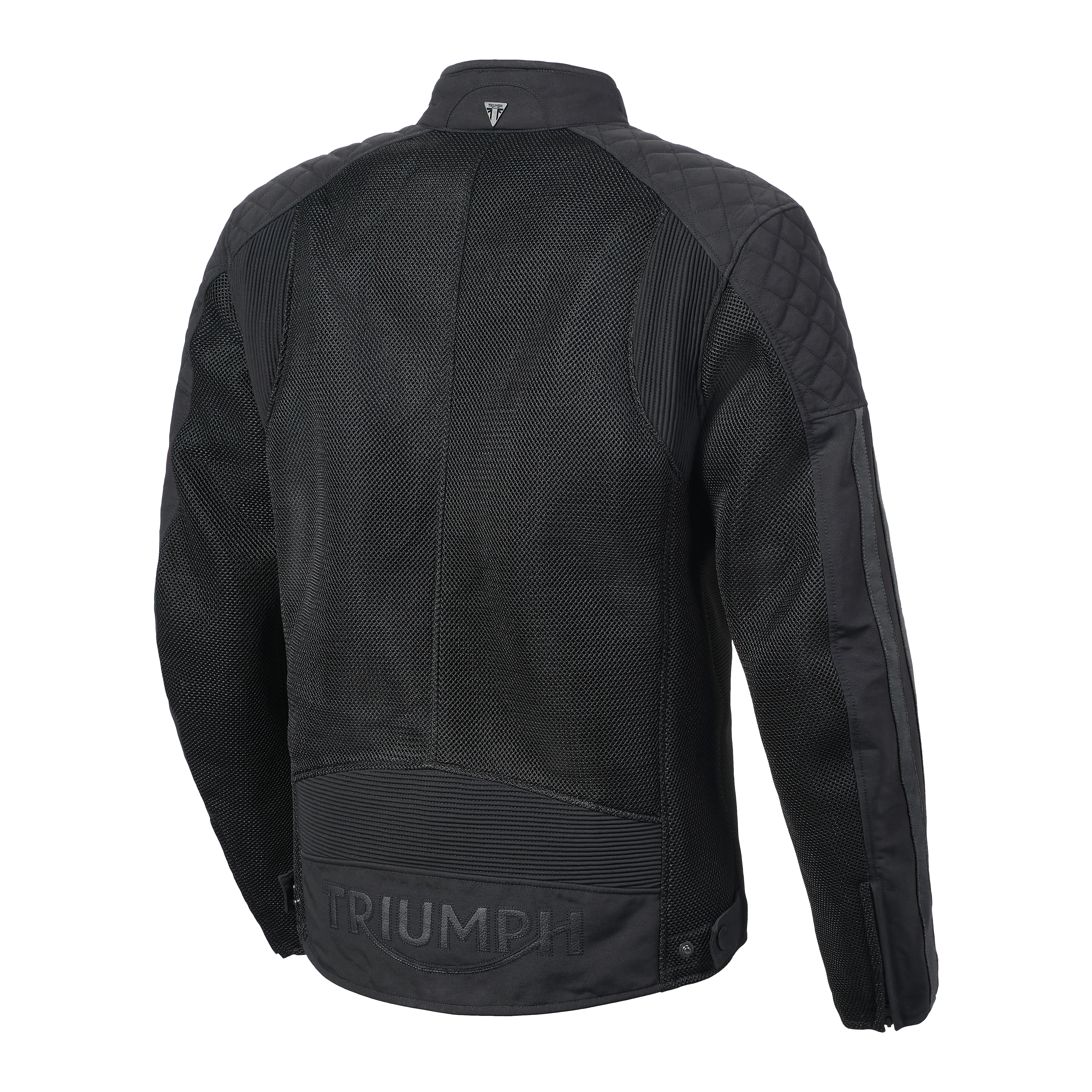 Triumph Mens Braddan Retro Mesh Jacket Black - Image 3