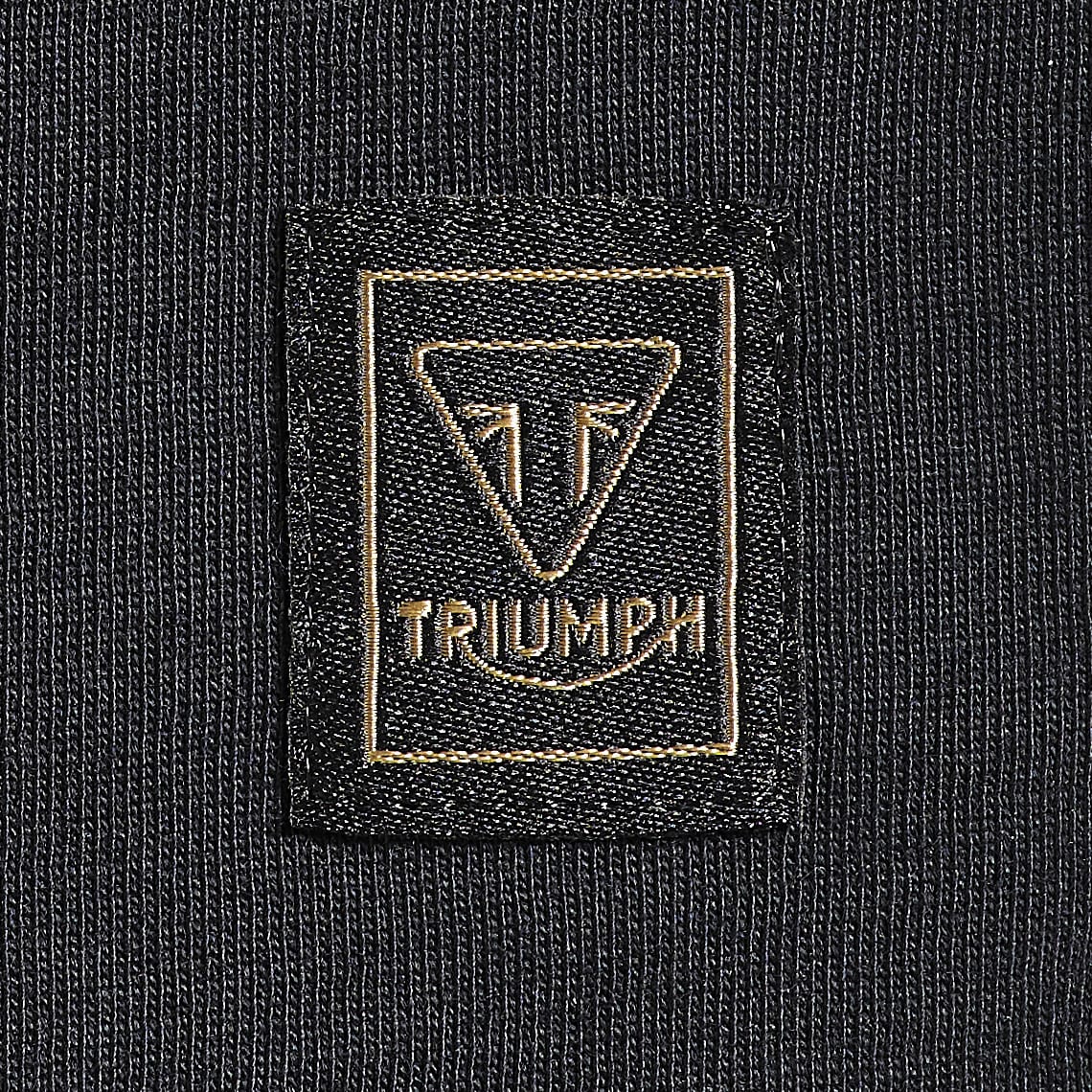 Triumph Mens Cartmel Jet Black & Bone T Shirt - Image 3