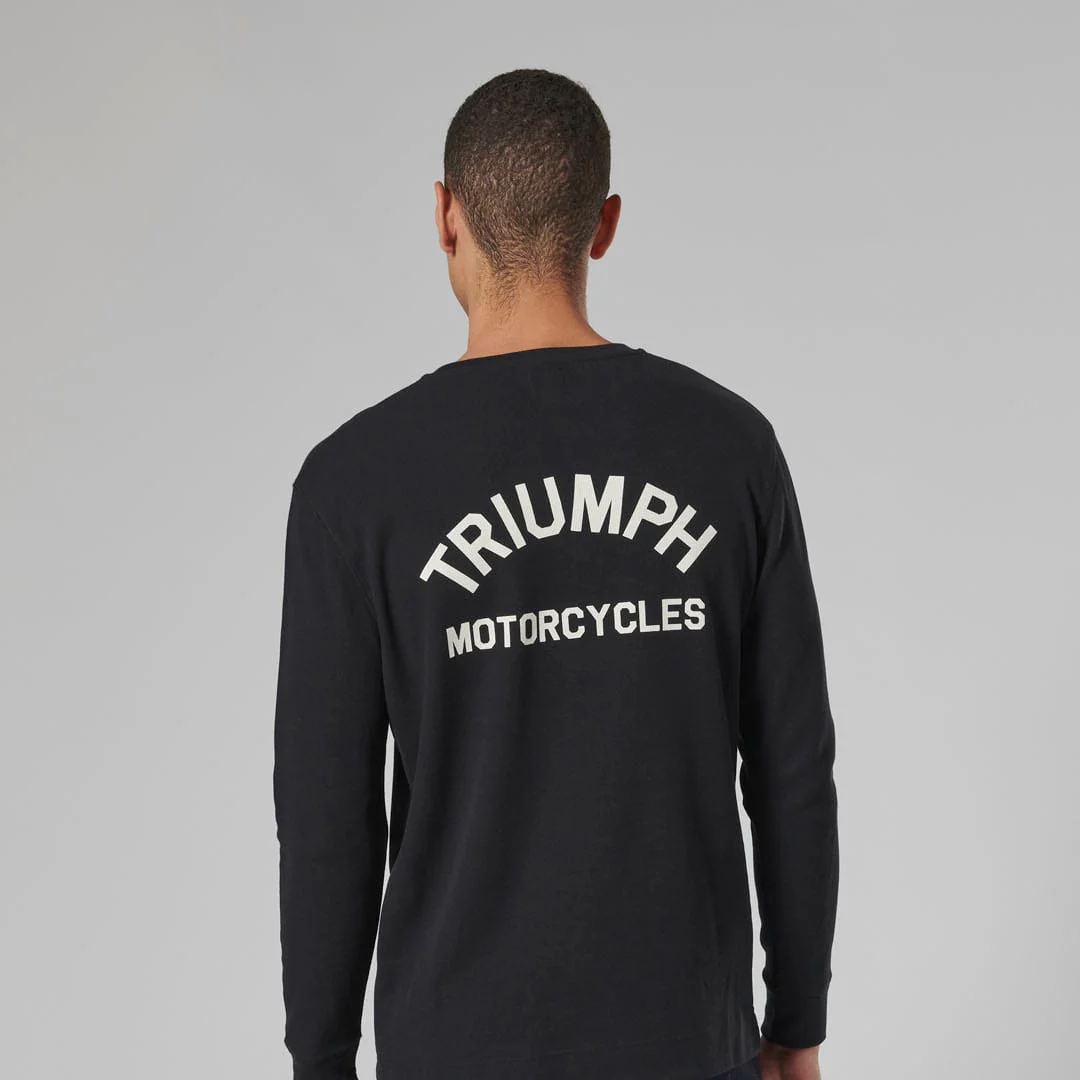 Triumph Mens Dean Long Sleeved Waffle Top - Image 4