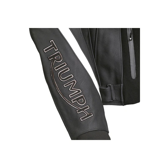 Triumph Mens Triple Leather Jacket - Image 5