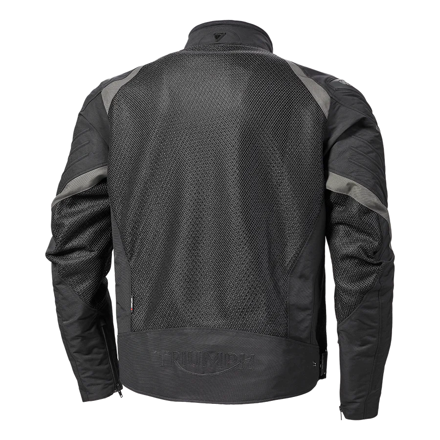 Triumph Mens Triple Sports Mesh Jacket Black & Gunmetal - Image 3