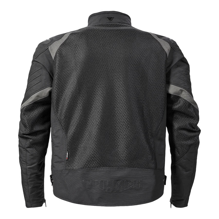 Triumph Mens Triple Sports Mesh Jacket Black & Gunmetal - Image 4