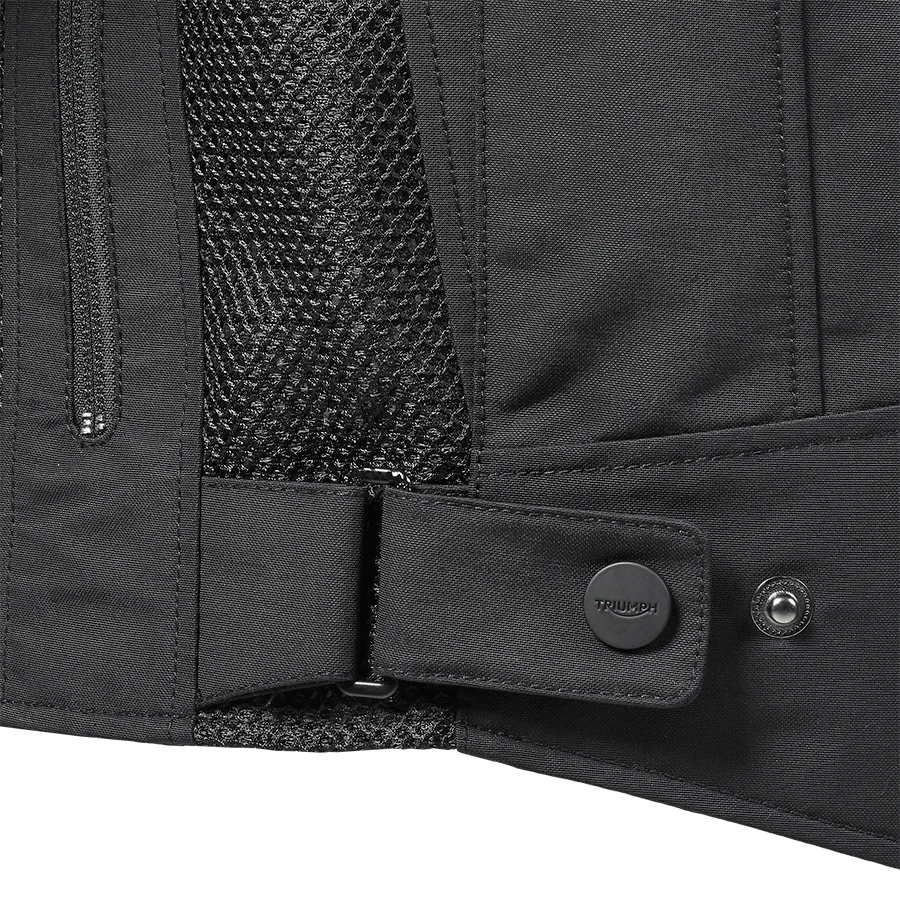 Triumph Mens Triple Sports Mesh Jacket Black & Gunmetal - Image 8